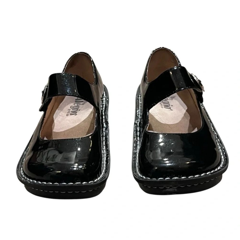 Alegria Paloma Mary Jane Shimmery Patent Leather — Size 37  7/7.5 US - Picture 3 of 15